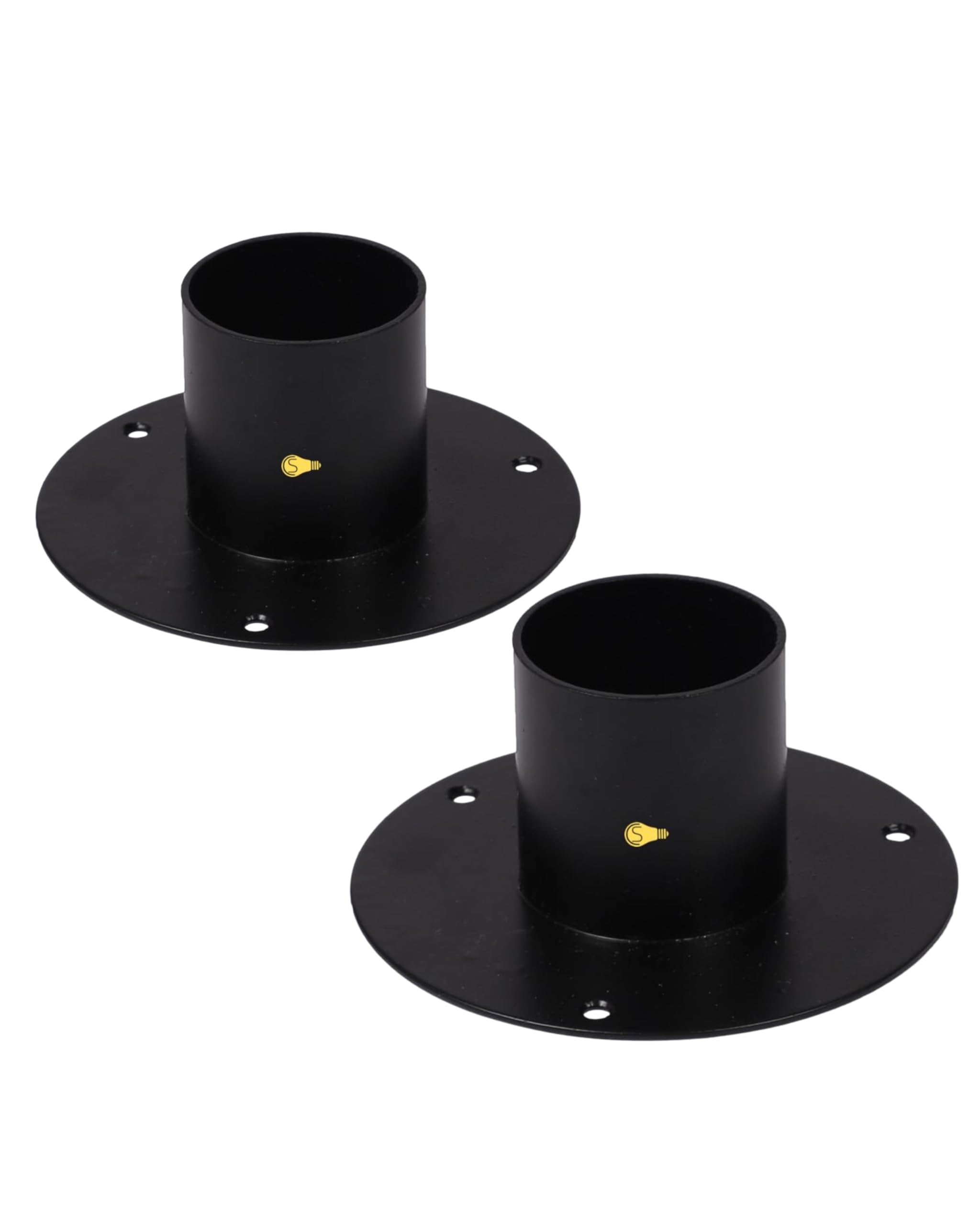 Gate Light Lamp Stand Unbreakable Metal with Powder Coated Finish Socket for Installation of Gate's, Pole, Pillar, Garden Lights Stands Home Outdoor Decorative Pack of 2