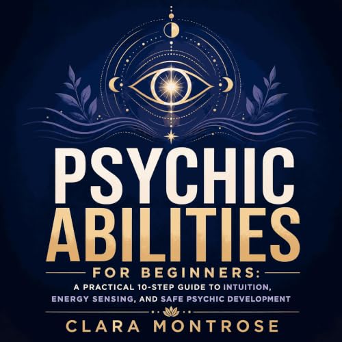 『Psychic Abilities for Beginners: A Practical 10-Step Guide to Intuition, Energy Sensing, and Safe Psychic Development』のカバーアー