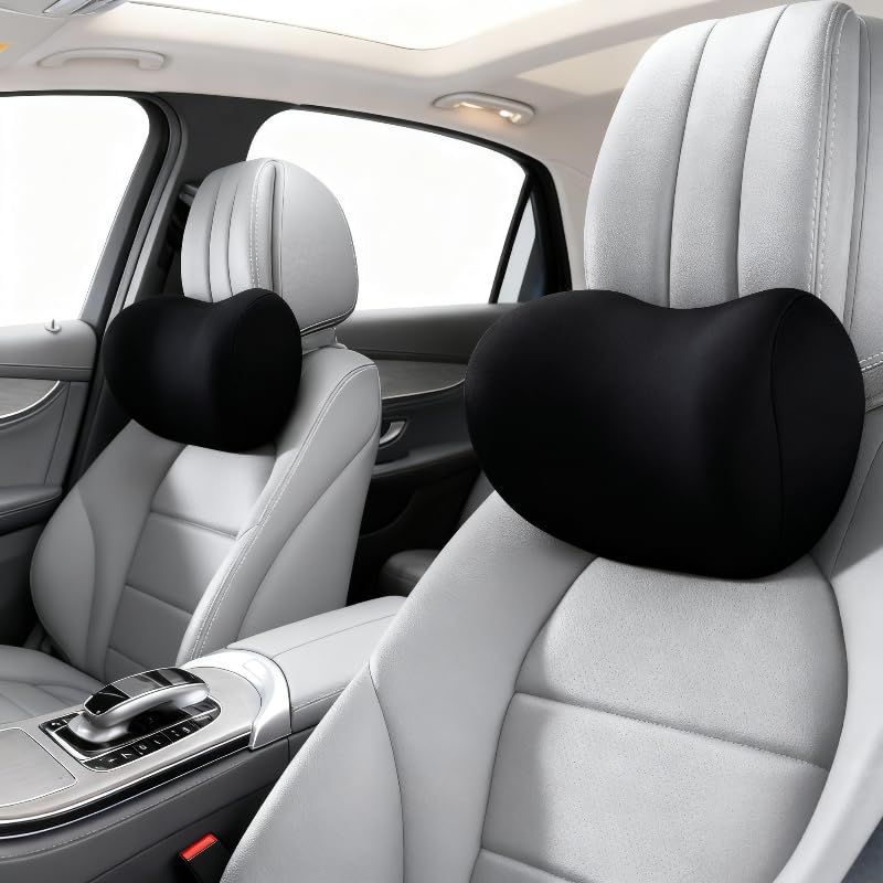 2025 Upgrade Car Neck Pillow for Chevy Chevrolet Equinox 2025 2026,Ergonomic Neck Support Pillow with Memory Foam, Universal Car Head Rest Cushion(Black, 1PC)