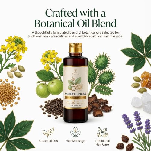 Image of Hair ReGrowth Oil | 96% Saw new Growth Promotes Hair Growth & Stimulates Hair Follicles | For Men & Women | 100ml