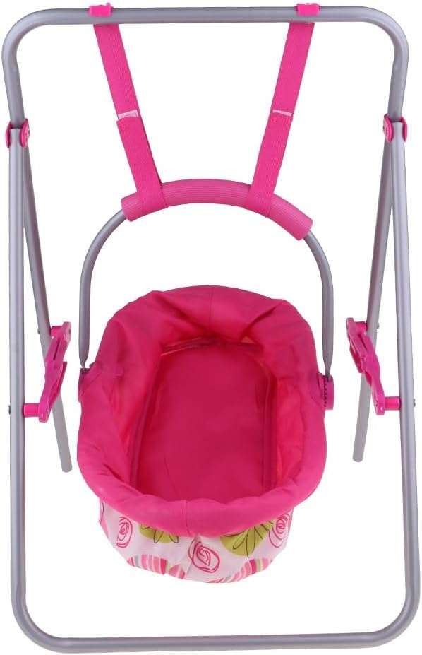 Realistic Reborn Doll Baby Toddler Furniture Toy Playset – ABS Plastic Cradle Swing Dollhouse Nursery