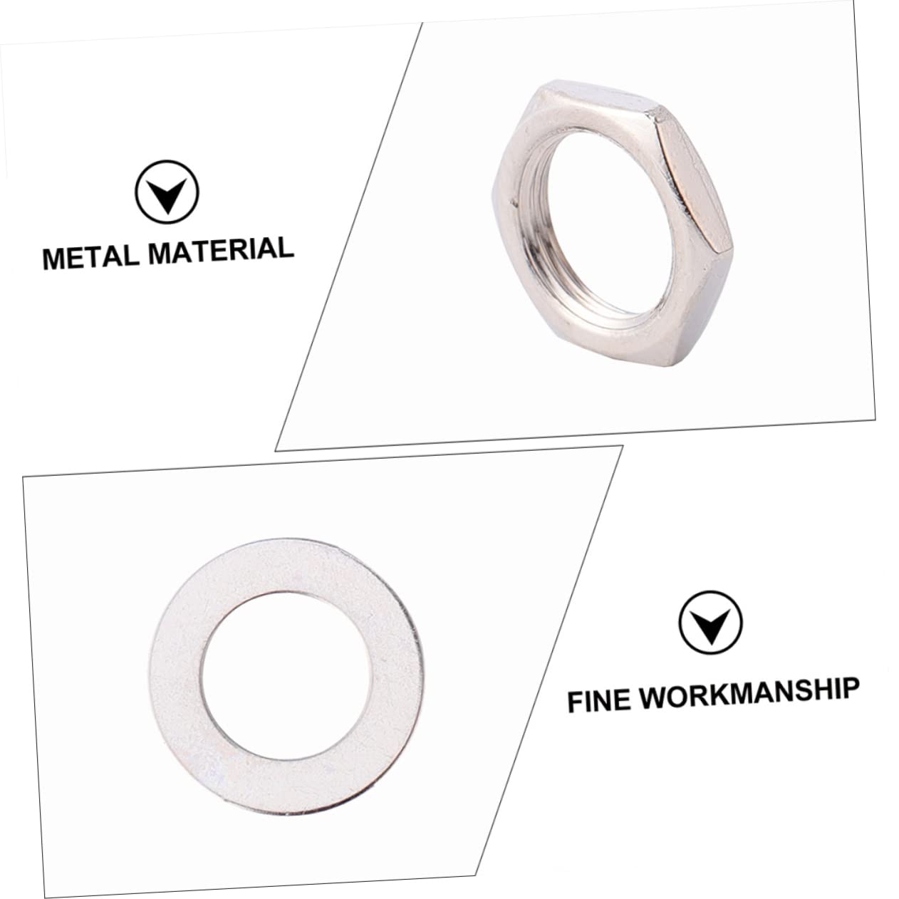 Levemolo Potentiometer Nuts Guitar Locking Nut Washer Kit 20pcs Potentiometer and Washers Set