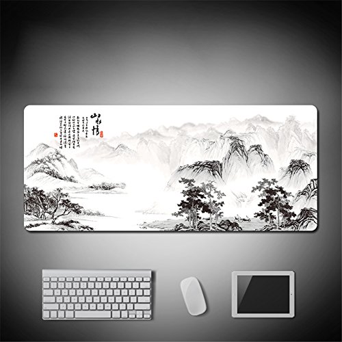 LL-COEUR Tapis de Souris Table Grand Mousepad Large Mouse Mat Antidérapant sous-Verres (Paysage 2) Cover