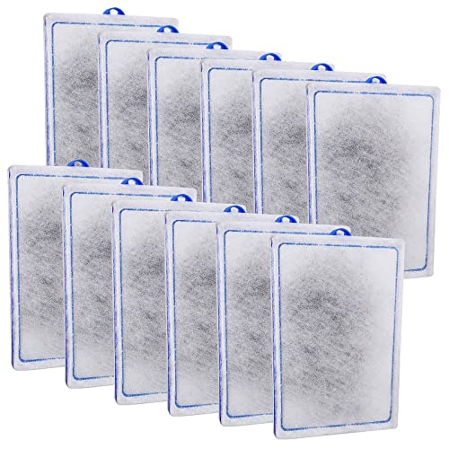 xbbwmrs 12-Pack Large Aquarium Filter Cartridges Compatible with Whisper Bio-Bag Power Filters - Assembled