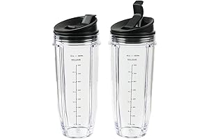 Ninja Blender Cups 32oz, Sip N Seal Lid Compatible with Nutri Ninja...