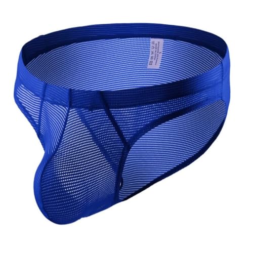 Men's Mesh Briefs Underwear Low-Rise Bikini Breathable Thongs Pants4