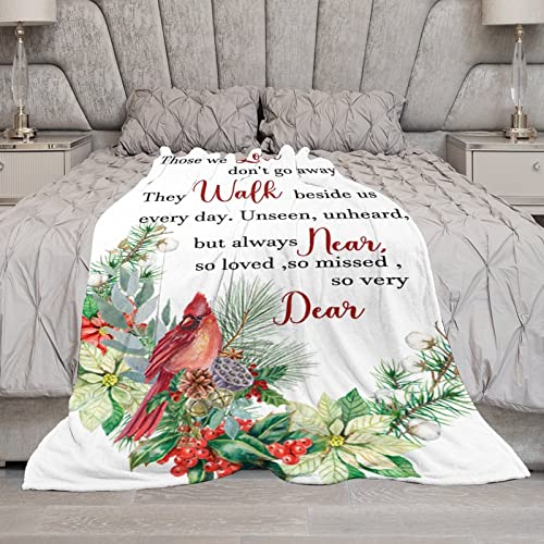 Couverture duveteuse lit et canapé plaid Cardinal Those We Love