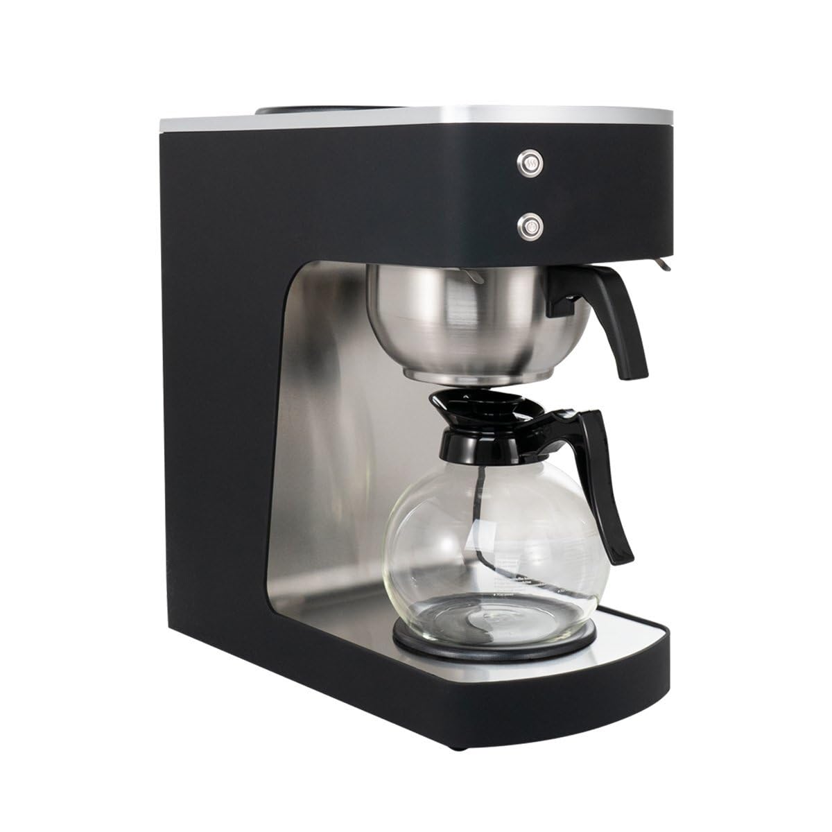 GastroHero Cafetière filtre ECO 2 litres noir avec verseuse en verre, 100 tasses/h, Machine à café professionnelle | CHR Fournitures de la restauration