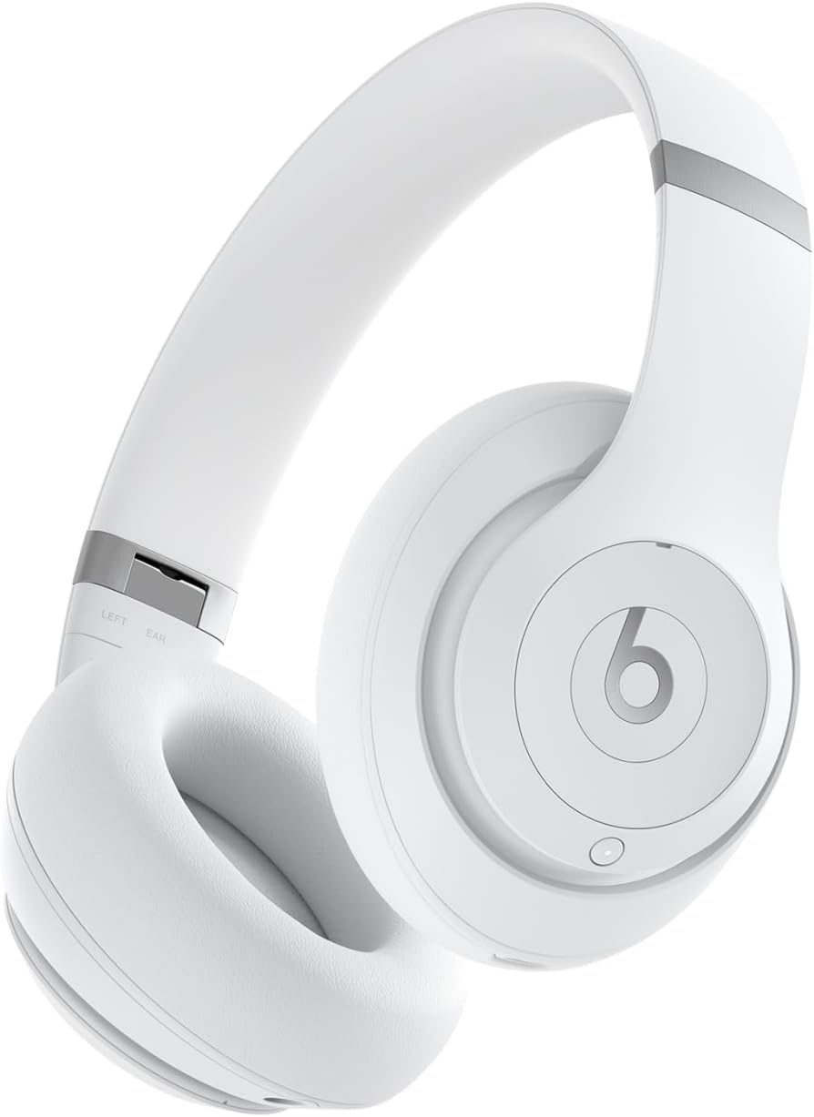 Beats Studio Pro –Bluetooth Noise Cancelling Headphones – Personalised Spatial Audio, Apple & Android Compatibility, Up to 40 Hours of Battery Life - Matte White