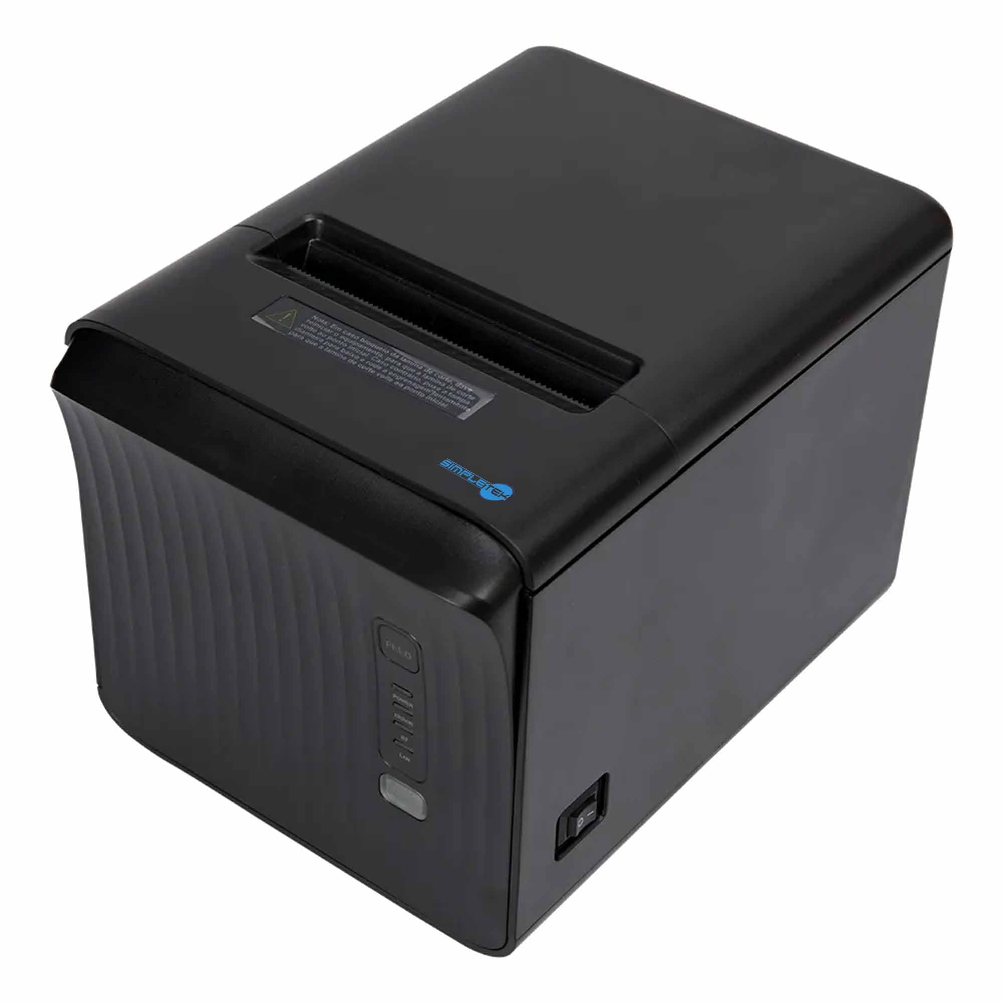 SIMPLETEK - Stampante Termica POS 80mm | USB LAN RJ-11 RS232 | per Scontrini Ricevute e Comande - Auto-Cut | Manuale e Driver inclusi