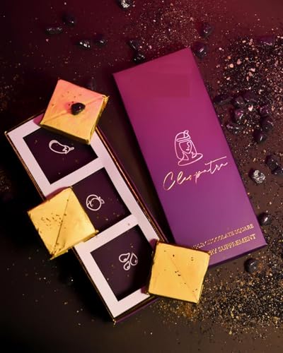 Image of Cleopatra Intimate Chocolate Bars For Couples Uplifting Mood Vitality More Desire & Enjoyment Best Gift Set for Men's & Women's Couples Vegetarian And Gluten-Free 60g (Pack of 2)