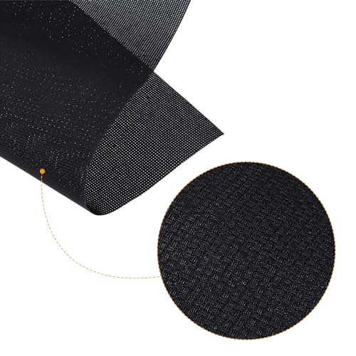 Image of PATIKIL 14 Count Cross Stitch Cloth 10 inch x 10 inch, 6 Pack Embroidery Cotton Fabric for DIY Needlework, Black