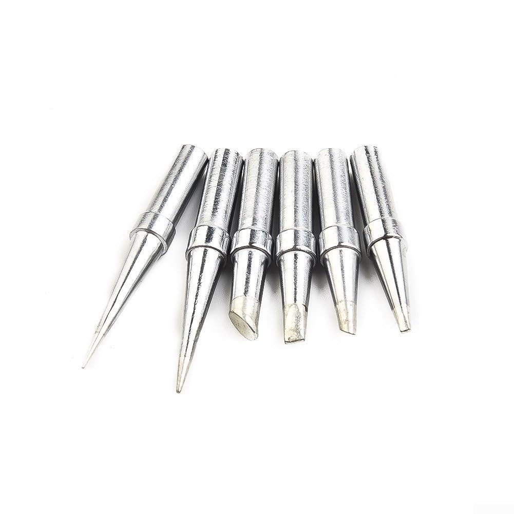 6 Pcs Replacement ET Soldering Iron Tips For Weller WE1010NA, WESD51, WES5051
