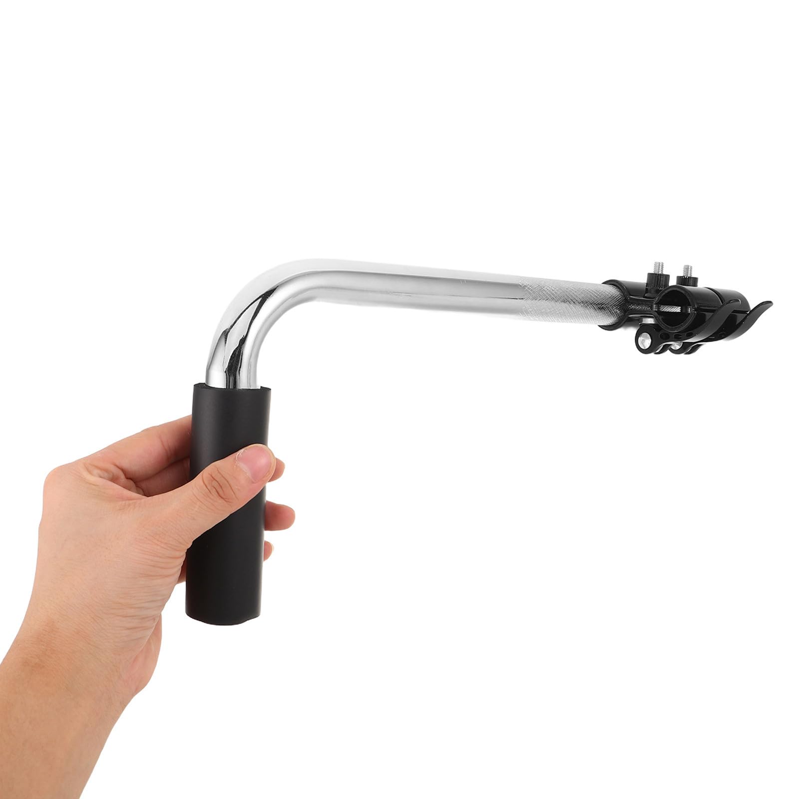 SOLUSTRE 4 Pezzi Prolunga Ergonomico con Morsetto a Sgancio Maniglia in Acciaio Inossidabile Rapido per Carrozzina per Strutture di Assistenza e Domiciliare