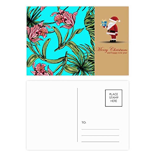 Cartes postales Père Noël bleu ciel lot de 20 pour envoyer facilement vos vœux