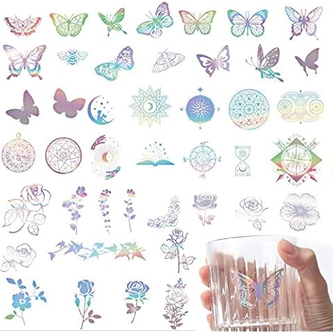 Gloryit Pegatinas Holográficas Transparentes Cover