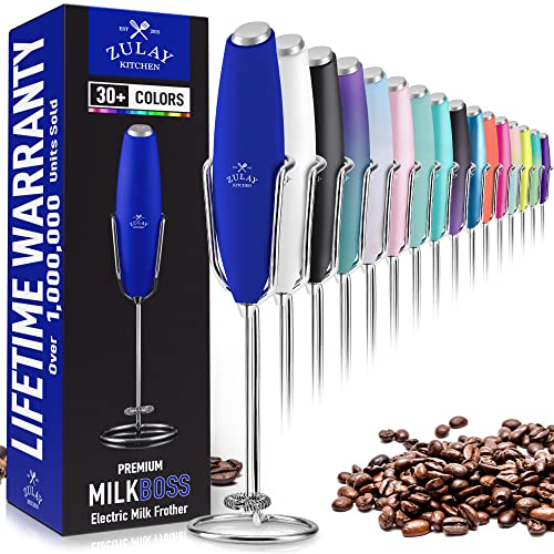 Image of Mini & Mighty Milk Frother Wand - Powerful Handheld Coffee Frother, Battery Operated Drink Mixer - Compact Pocket Size - Detachable Whisk for Latte, Cappuccino, Matcha, Hot Chocolate