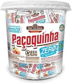 PAÇOCA ROLHA ZERO AÇÚCAR POTE COM 32 UN DE 18G CADA - 576G