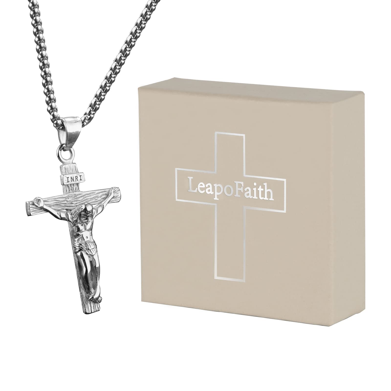 Cross Pendant for Car Rearview Mirror Charm Hanging Accessories Ornament Jesus Cross Necklace Jewelry Women Men Auto Interior — view 6