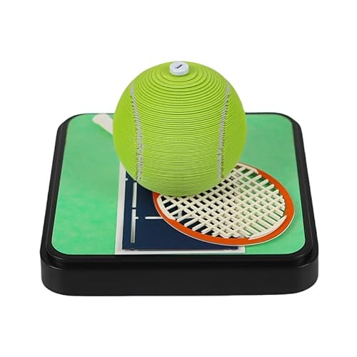 3Dカレンダー 2026 メモ帳、DIY 紙彫刻アート クラフト デスクトップ装飾 家の彫刻 黄鶴楼 地球 メルセデス・ベンツ、パンダ天壇の形 (2026年中国語版,テニス)