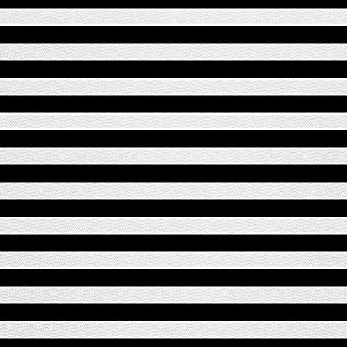 HEKO PANELS Tela Para Tapizar Impermeable Por Metro Telas Tintada Para Sofas Gruesa Resistente Al Desgaste Antimanchas Sillas Loneta Estampada Rayas Negro Blanco 1 Metro 155 x 100 cm