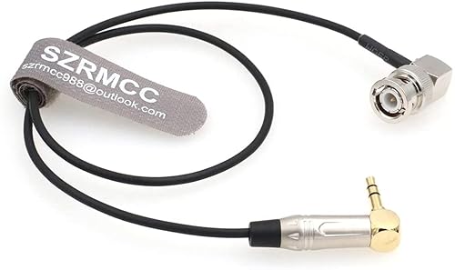 Miniatura 3 de Tentacle Sync - Cable de código de tiempo TRS a BNC en ángulo recto de 0.138 in para cámara ARRI C300 C500 F55 PDW-700 (19.7 in)