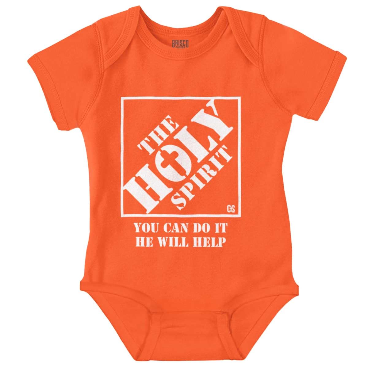 Brisco Brands Punny Christian Holy Spirit Faith Baby Romper Boys or Girls