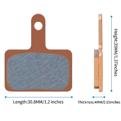 Pacytion 2 Pairs Sintered Metal Bike Brake Pads,Compatible For Trp Tektro Shimano Brake Pads Mt200 M355 M446 M315 M365 Ebike Scooter Brake Pads Electric Scooter Brake Pads Electric Bike Brake Pads thumb #6