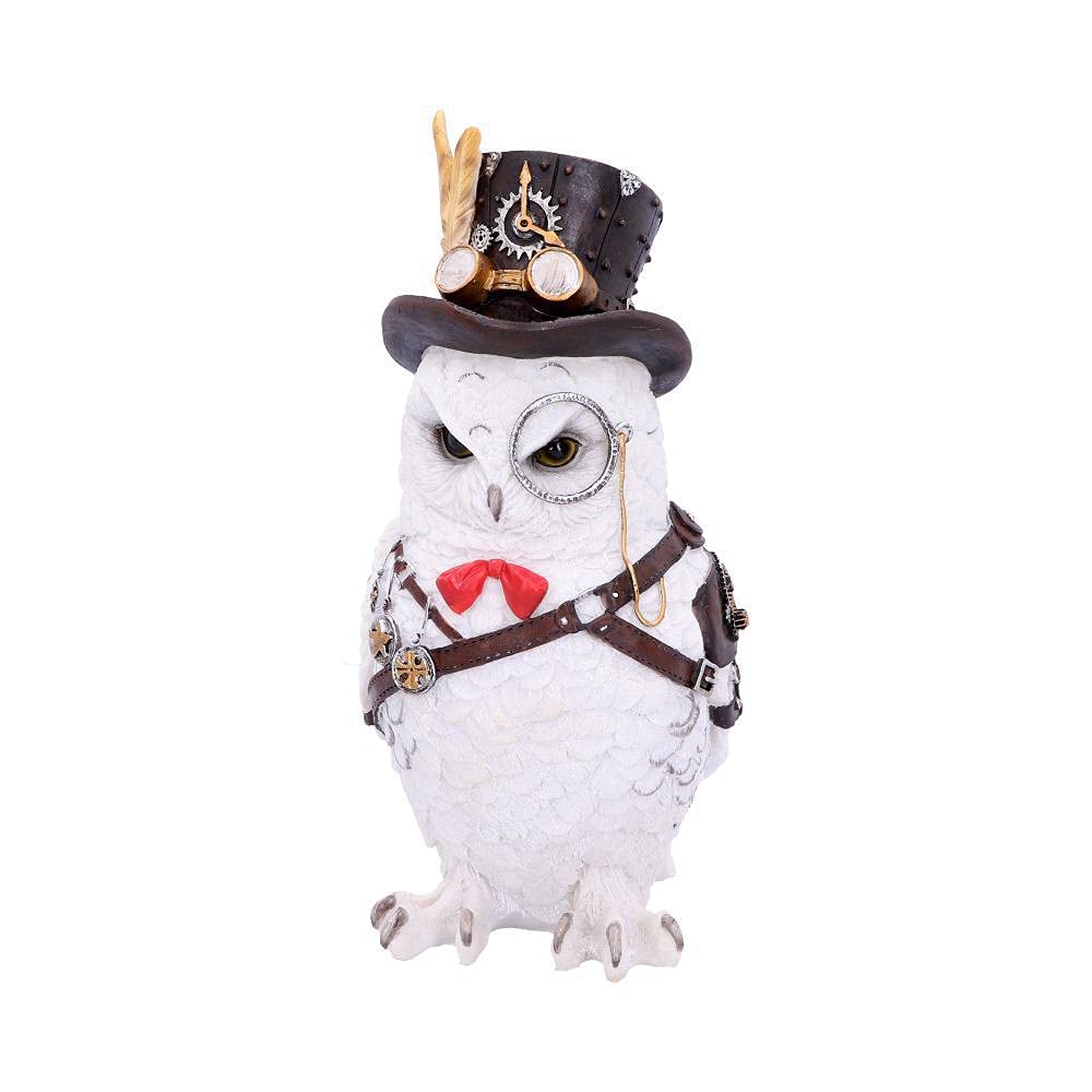 Nemesis Now Cogsmiths Owl 23.5cm, White, One Size