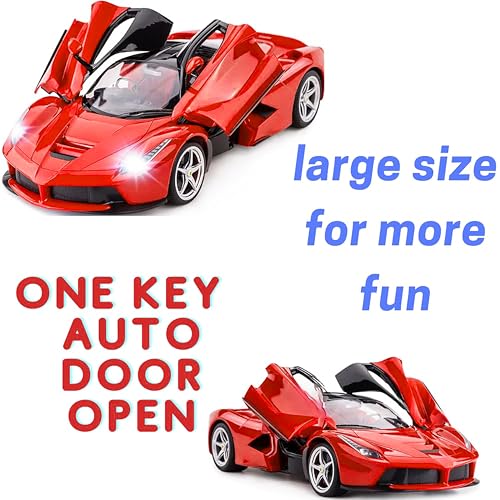 Image of VGRASSP 1:16 Scale Remote Control Supercar Toy for Kids - Rechargeable RC Vehicle Toy with Electronic Opening Doors - Birthday Gift for Kids - Color As Per Stock