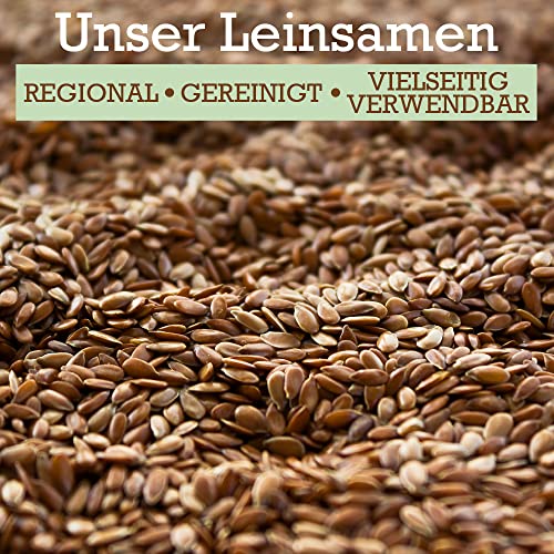 Leinsamen Leinsaat Naturbelassene Leinsamenkörner Einzelfuttermittel Flachssamen ganze Körner Wärmekissen Kissen 15 kg Futterzusatz Pferde Vögel Geflügel DML