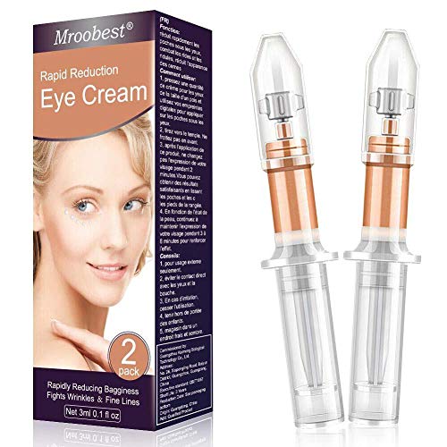 Rapid Reduction Eye Cream, Under Eye Cream, Under-Eye Bags Treatment, Instant Results within 120 Seconds, Rapidly Reducing Bagginess, Puffiness, Dark Circles and Wrinkles - 2Pcs
