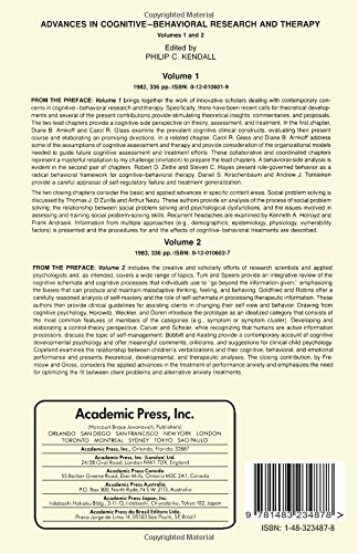Advances in Cognitive-Behavioral Research and Therapy: Volume 3