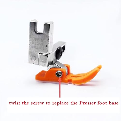 Miniatura 5 de YICBOR 2 piezas prensatelas universales #T3 tres en uno prensatelas multifuncionales ajustables izquierdo y derecho de un solo lado pie (plástico)