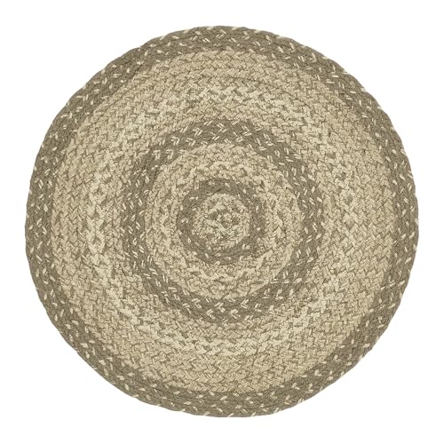 VHC-Brands-Cobblestone-Trivet-Hot-Pad-for-Pots-Pans-Tan-Grey-White-Jute-Blend-Round-Circle-15-Inches VHC Brands Cobblestone Trivet Hot Pad for Pots Pans Tan Grey White Jute Blend Round Circle 15 Inches