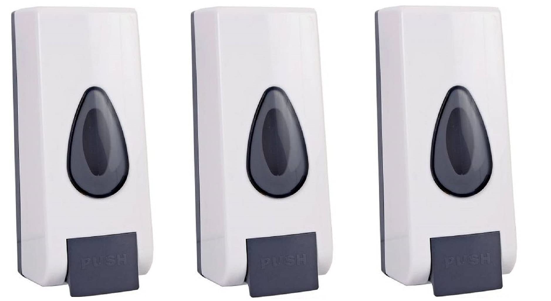 SSSE Set of 3 Heavy Duty White Dew Drop 350 ml Soap, Gel, Shampoo, Sanitizer, Liquid Soap Dispenser (White) 350 ml Soap Dispenser (White) (B0975XNX6B) Amazon Price History, Amazon Price Tracker