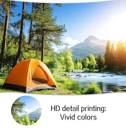 Fondo para camping 10x8 pies Bosque Verde miniatura 6