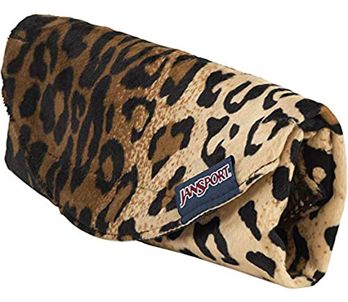 JanSport - Digital Burrito Pouch - Black/beige Plush Cheetah