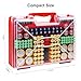 Wekashion Battery Organizer Storage Case with Tester, Stores 185+ Batteries, Double-Sided with Clear Locking Lid - Black