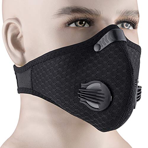 lilico Dustproof Mask Activated Carbon, Filtration Exhaust Gas Anti Pollen Allergy for Workout