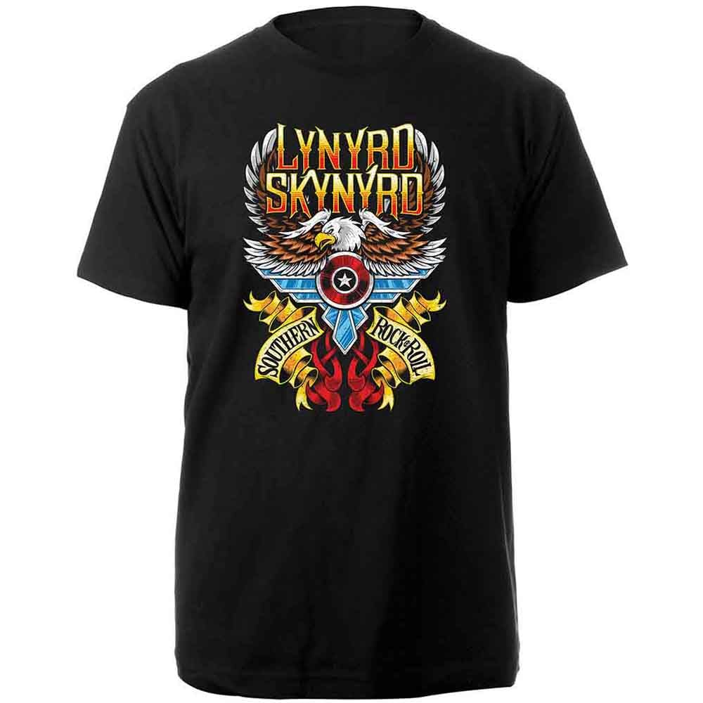 Lynyrd Skynyrd Southern Rock and Roll T Shirt L Black