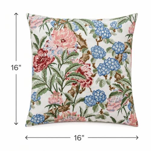 Image of Clasiko Cotton Cushion Covers 16x16 Inches Pack of 5 | Coral Mist