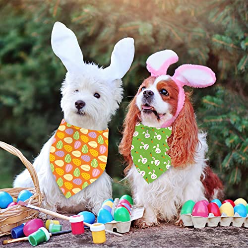 Easter-Dog-Bandanas-Puppy-Scarf-Easter-Dog-Outfits-2-Pcs-Adjustable-Easter-Triangle-Reversible-Dog-Costume-for-Small-Medium-Large-Dogs Easter Dog Bandanas Puppy Scarf Easter Dog Outfits 2 Pcs Adjustable Easter Triangle Reversible Dog Costume for Small Medium Large Dogs