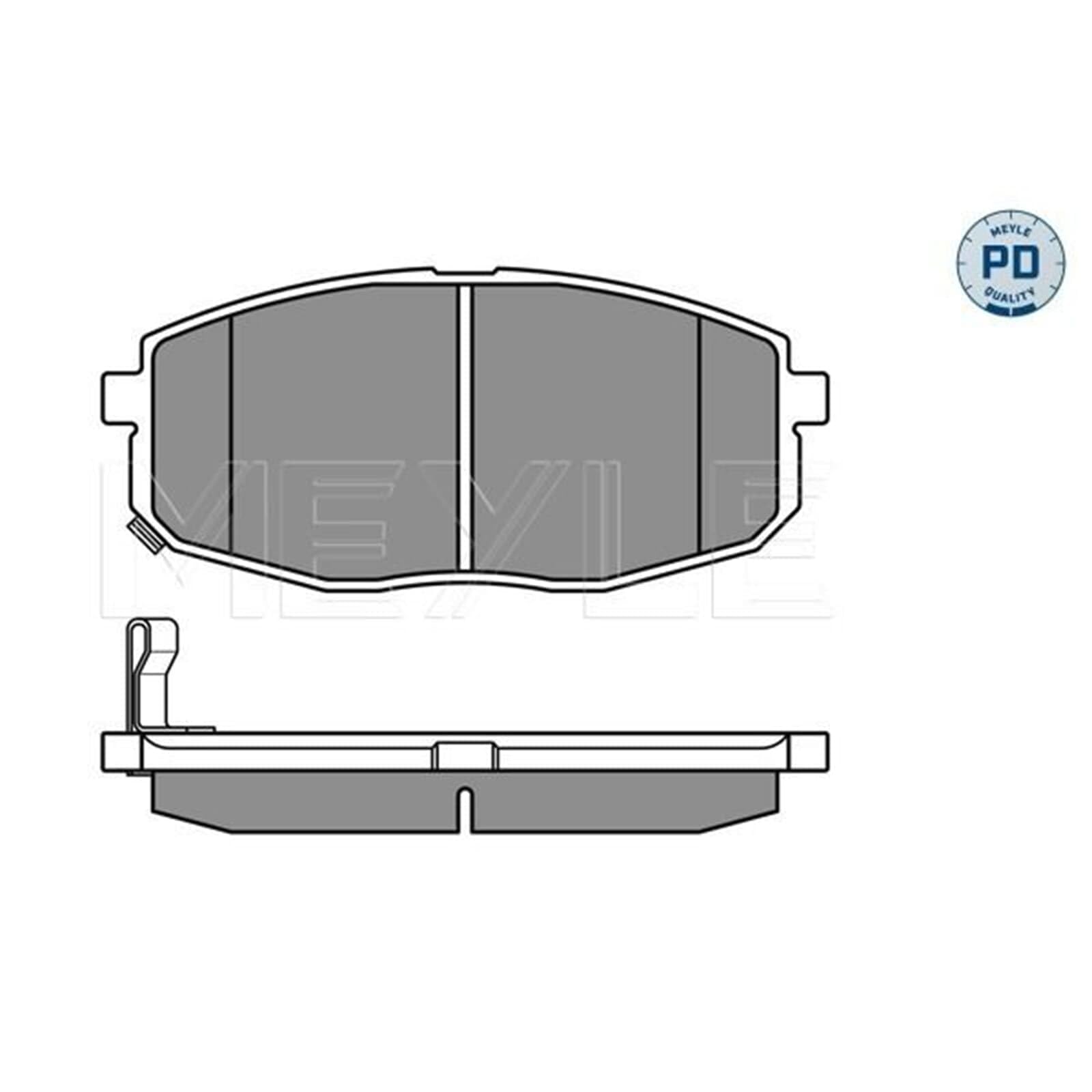 Meyle Pd-Bremsenset 280mm vorne | 28-155210022/PD + 0252396617/PD Kompatibel mit Cee'd Schrägheck (ed),cee'd SW (ed),pro Cee'd (ed)