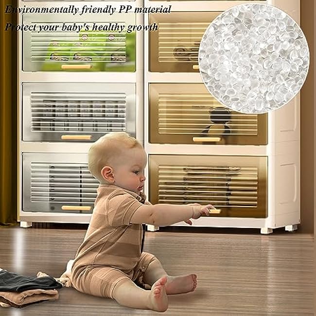 Vertical Rolling Storage Cart Organizer with Doors and Wheels for Kitchen Living Room Bedroom Large Capacity Slim Tower Cabinet for Entryway & Hallway,2 Tier30X50Cm-0AMqN8T9