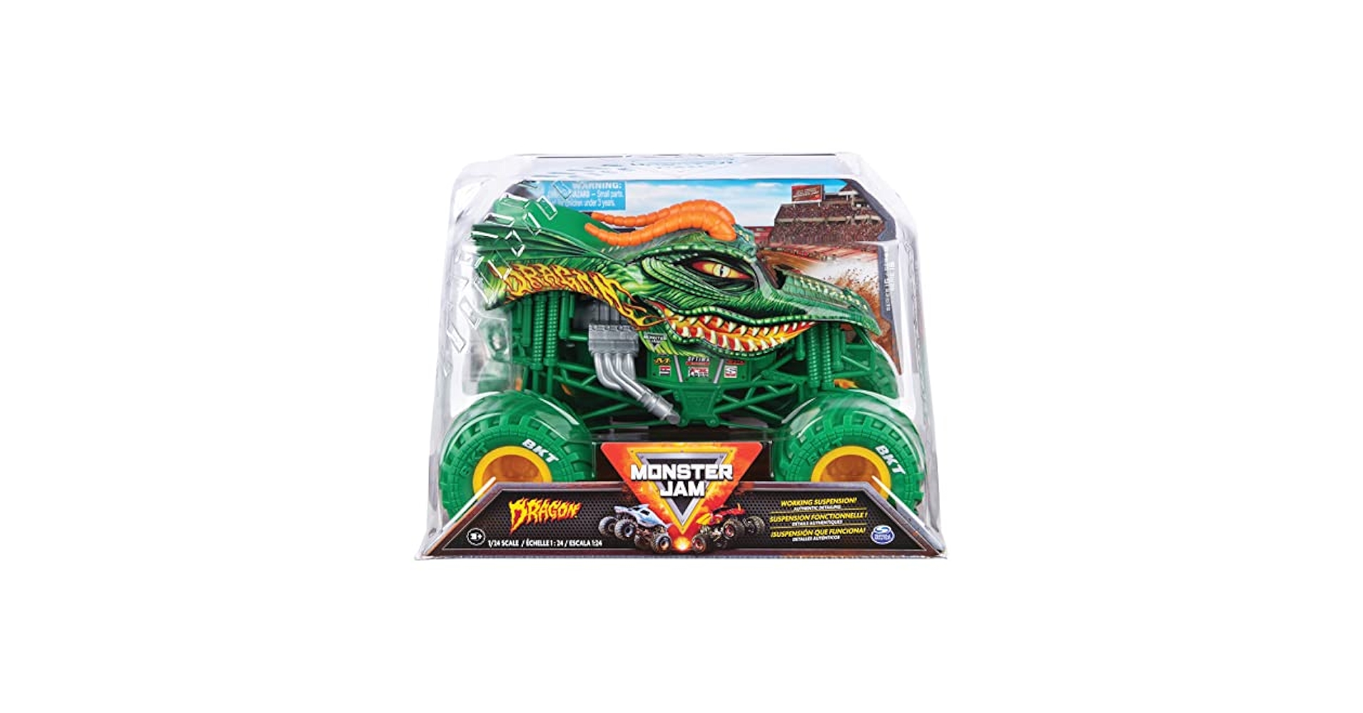 Amazon.com: Monster Jam, Official Dragon Monster Truck, Die