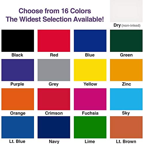 Infusion 5" X 7" Large Stamp Ink Pad For Rubber Stamps, Your Go To Large Stamp Ink Pad For Bright Color, Even Coverage And Durability, Zinc Stamp Pad #TOP3
