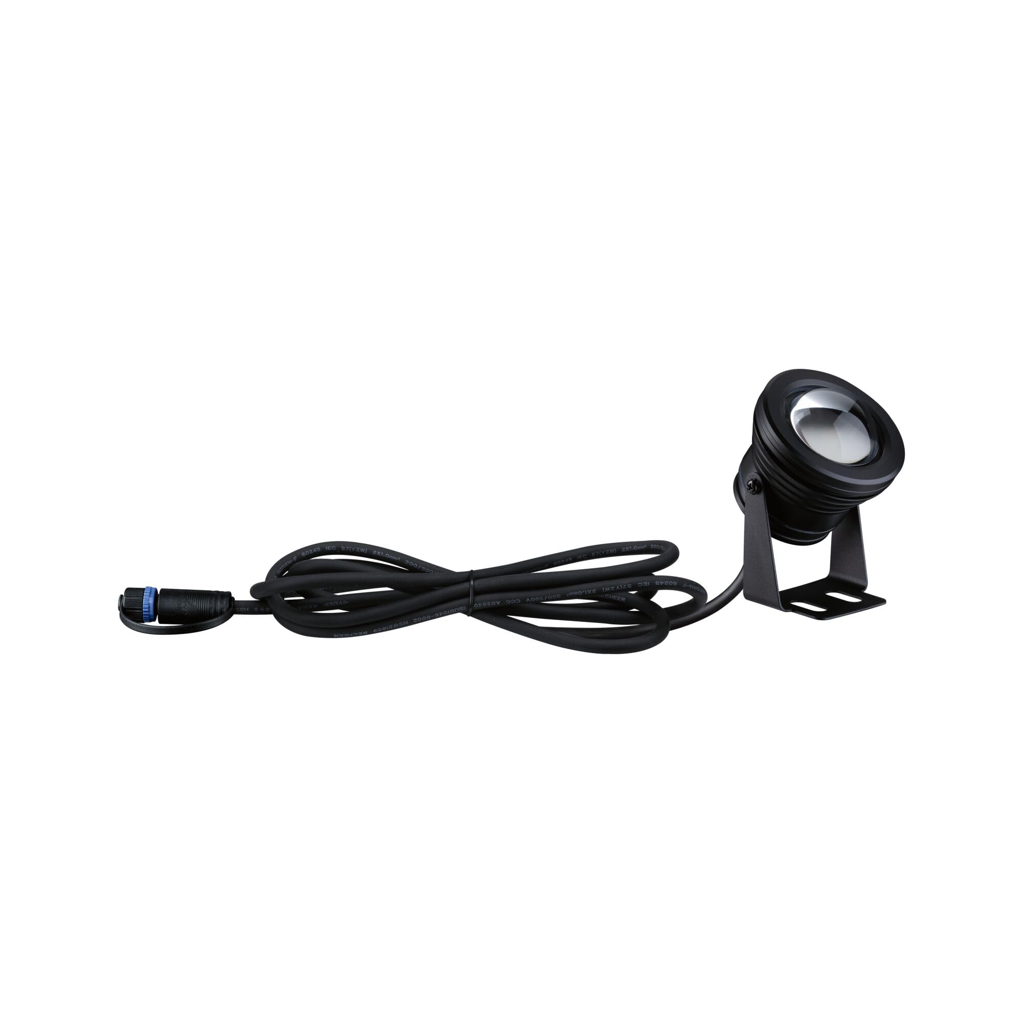 Paulmann 94559 Plug & Shine LED Luminaire d'extérieur Spot Luminaire pour bassin IP68 avec 1x5 W dimmable Blanc chaud Noir Aluminium 3000 K