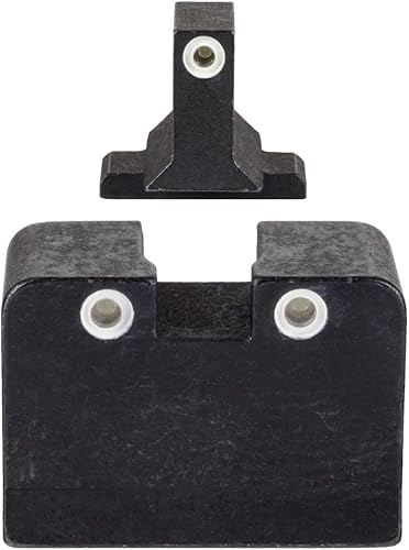 Trijicon FN204-C-600996 Juego de supresores de visión nocturna brillante y resistente, Fnh FN509, blanco delantero y trasero con lámparas verdes