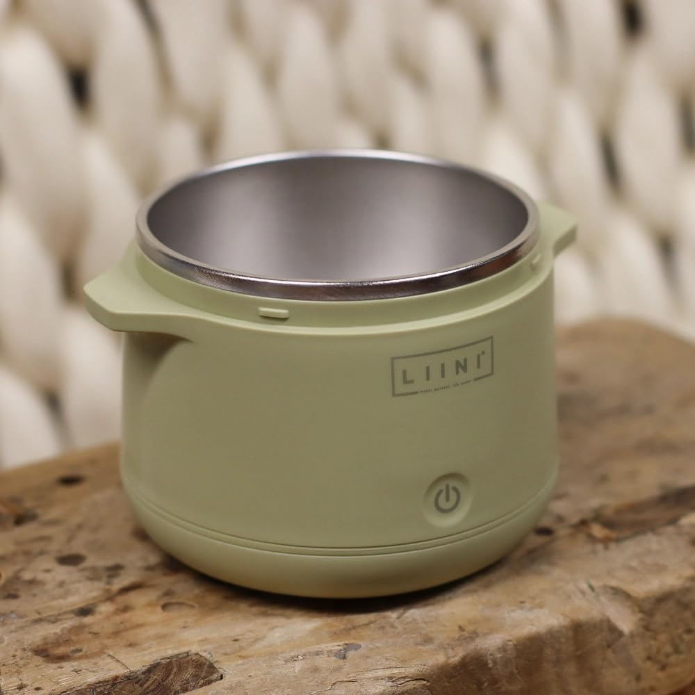 LIINI 1.0 PRO Breiwärmer olive - Akku Babybreiwärmer, 50W, USB-C, BPA-frei